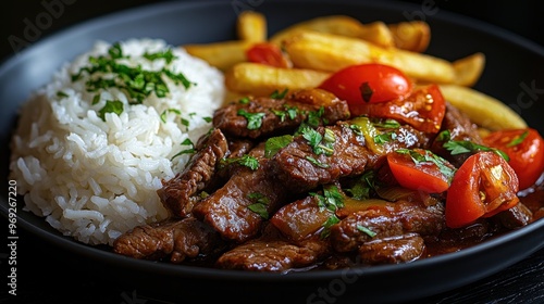 Delicious Peruvian Lomo Saltado