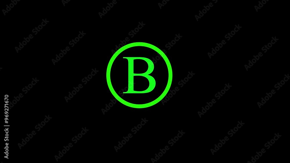 alphabet letter icon B alphabet letter icon B