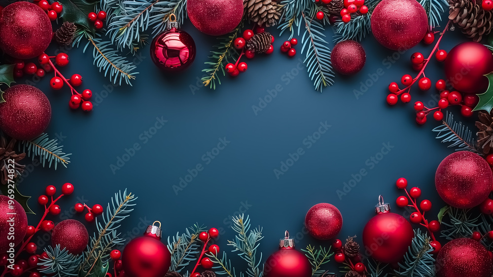 Christmas poster background with christmas tree and decorations, festive image with holiday mood Christmas poster background with christmas tree and decorations, festive image with holiday mood