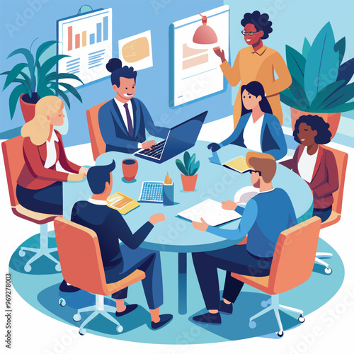 Business Conference, Office work, meeting  in the Office