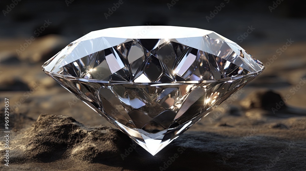 Diamond logo on isolated background	
