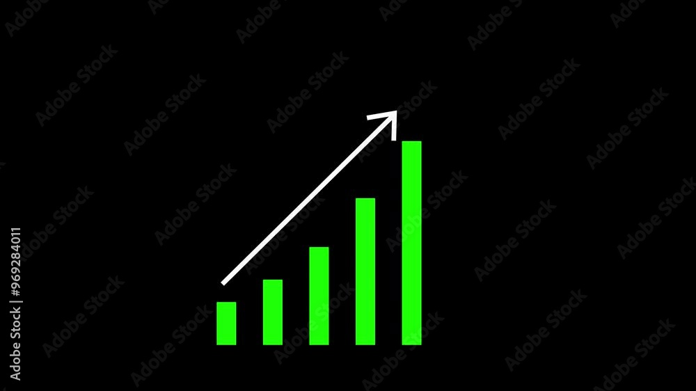 business graph with arrow business graph with arrow