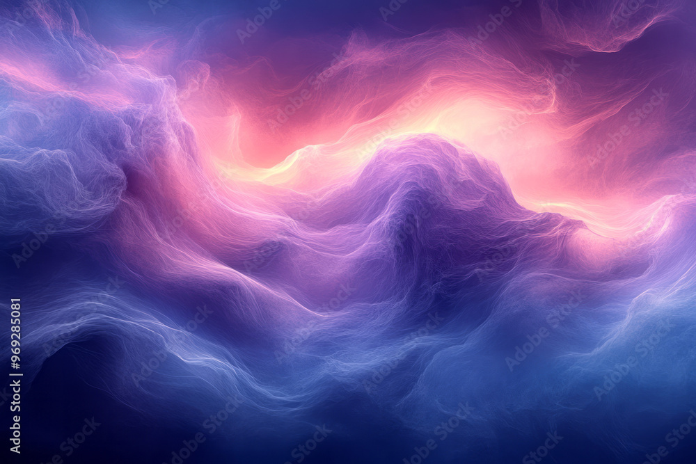 Fototapeta premium A dreamy background with a mix of light lavender and cool blue,