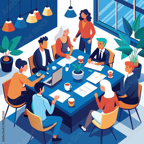 Business Conference, Office work, meeting  in the Office