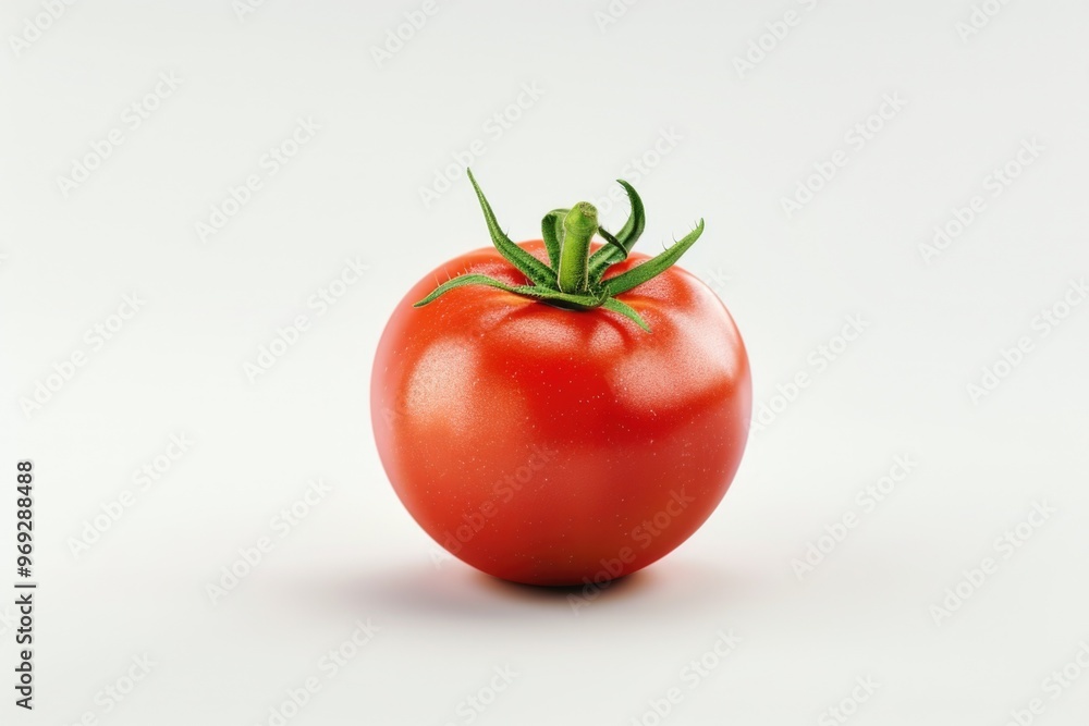 A fresh tomato isolated on a white background A fresh tomato isolated on a white background