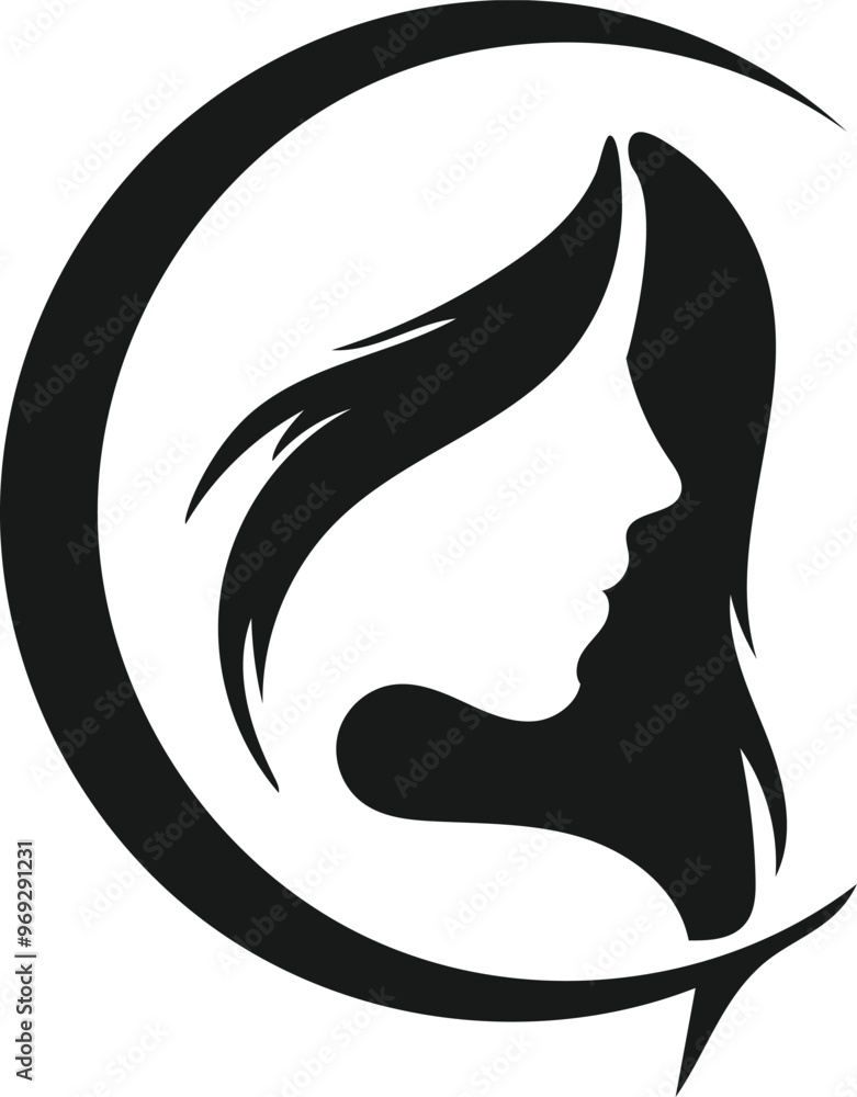 Beauty woman line art luxury creative flower beauty skin care minimalist logo design Beauty woman line art luxury creative flower beauty skin care minimalist logo design