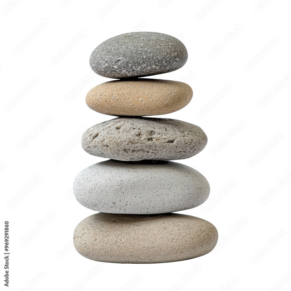 Stacked stones balanced on white background, representing tranquility, meditation, and balance. Perfect for wellness and relaxation themes. Stacked stones balanced on white background, representing tranquility, meditation, and balance. Perfect for wellness and relaxation themes.