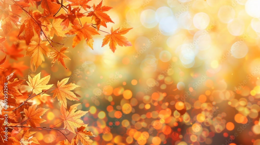 Autumn leaves pattern background top view Autumn leaves pattern background top view