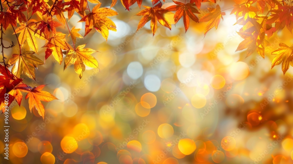 Autumn leaves pattern background top view Autumn leaves pattern background top view
