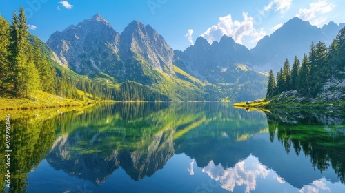 Mountain Lake Reflection