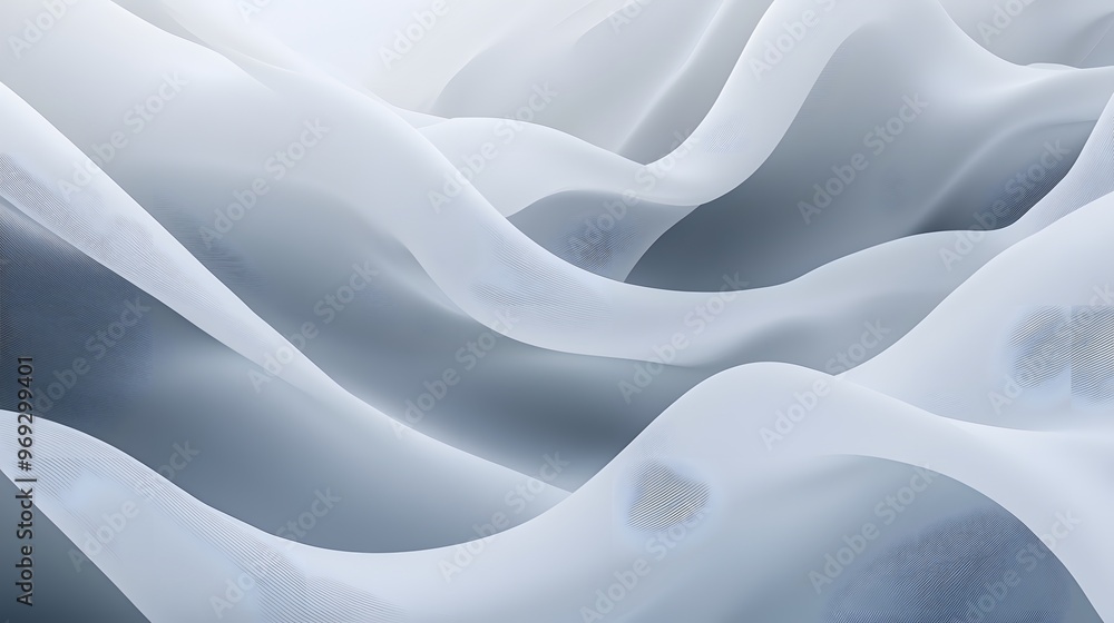 Obraz premium Monochromatic abstract background with soft waves and subtle textures for a minimalist design.