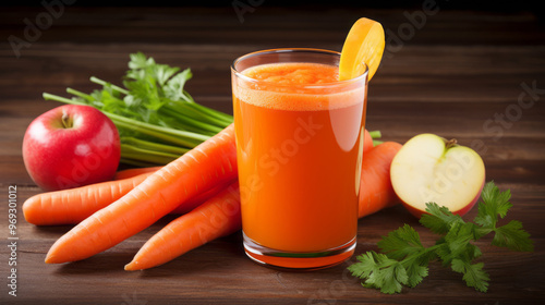 Healthy vegetable and fruit juices Created with Generative AI technology.