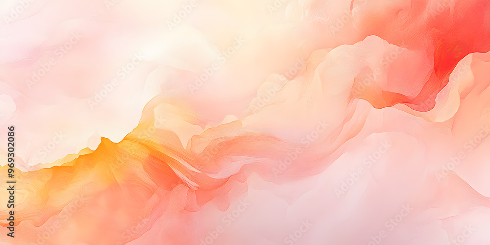 Abstract watercolor background in shade of apricot, pastel pink, orange and yellow Abstract watercolor background in shade of apricot, pastel pink, orange and yellow