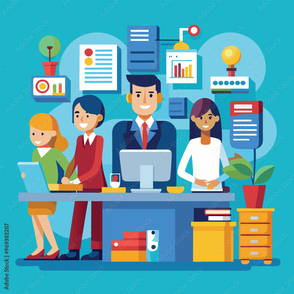 Business Conference, Office work, meeting in the Office Business Conference, Office work, meeting in the Office