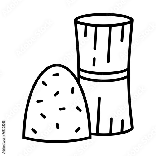 Hay Bale Icon Outline Style