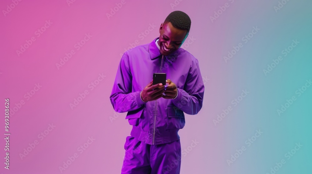 The Stylish Man with Smartphone The Stylish Man with Smartphone