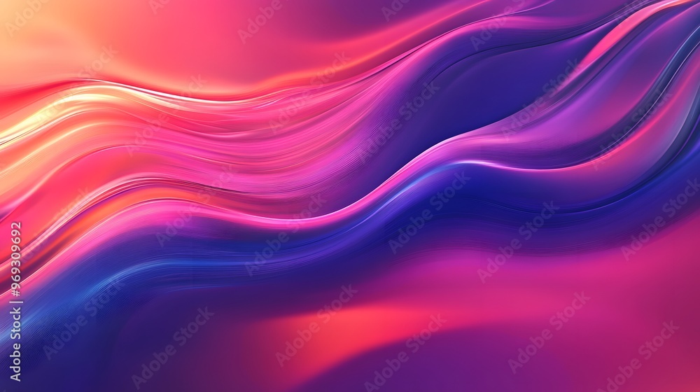 Fototapeta premium Abstract gradient background shifting from deep purple to vibrant pink in a smooth, fluid transition.