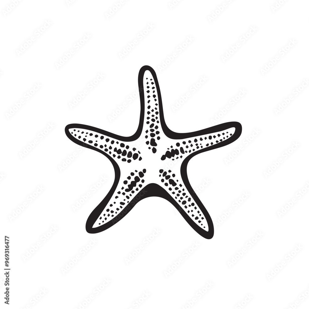 Starfish in cartoon, doodle style . Image for t-shirt, web, mobile apps and ui. Isolated 2d vector illustration in logo, icon, sketch style, Eps 10, black and white. AI Generative Starfish in cartoon, doodle style . Image for t-shirt, web, mobile apps and ui. Isolated 2d vector illustration in logo, icon, sketch style, Eps 10, black and white. AI Generative