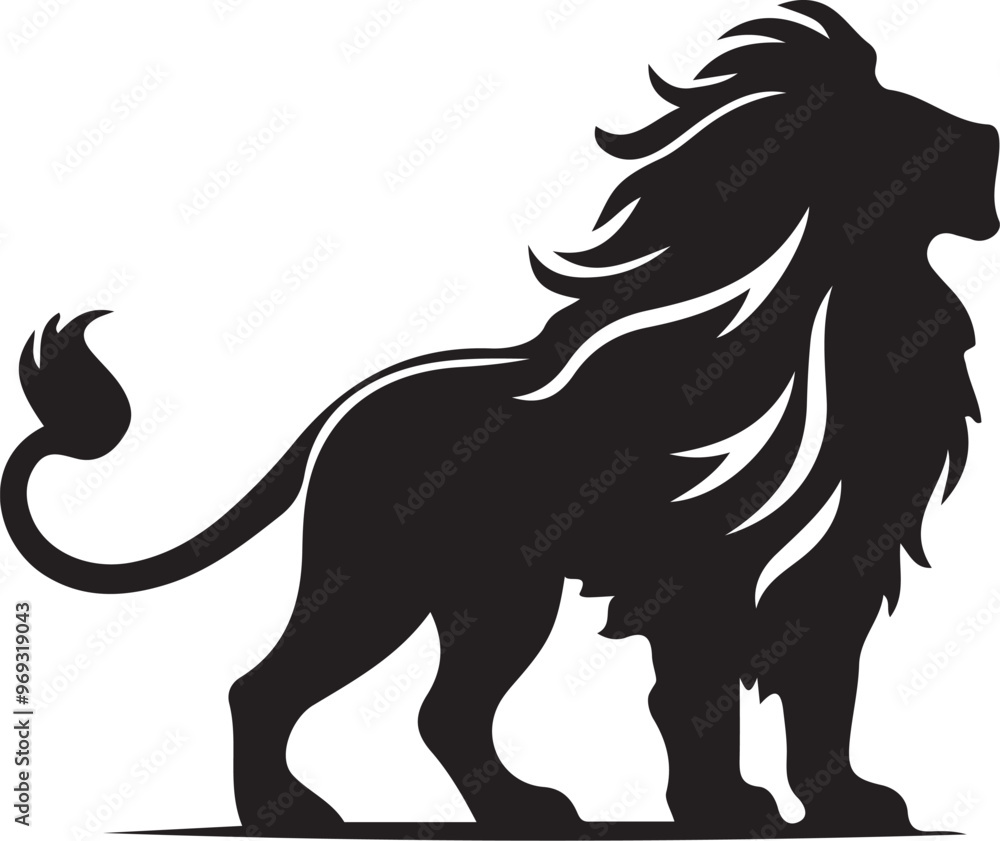 Obraz premium A victor silhouette Image of a white background 6.eps