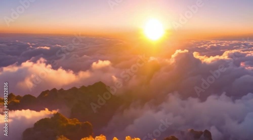 the sunrise view is very beautiful 4k