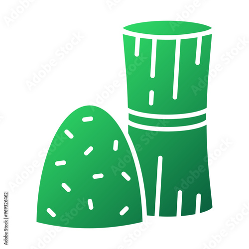 Hay Bale Icon Gradient Glyph Style