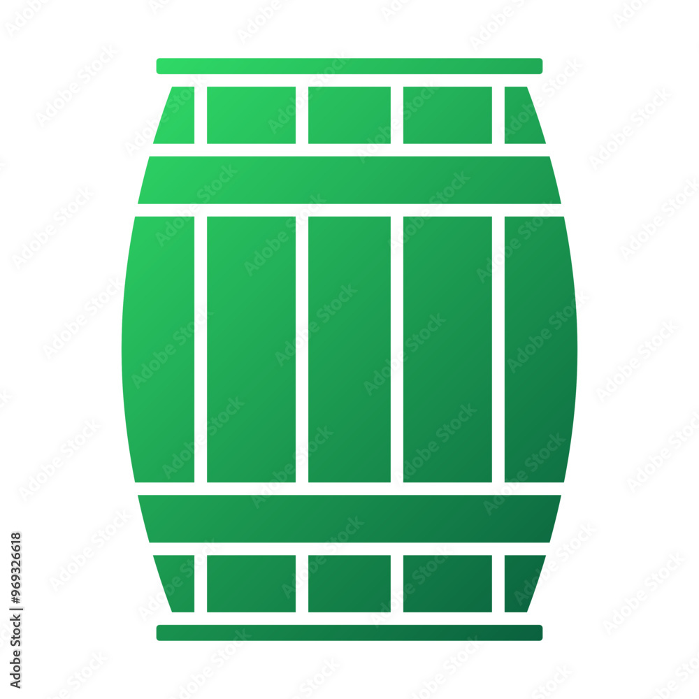 Barrel Icon Gradient Glyph Style Barrel Icon Gradient Glyph Style