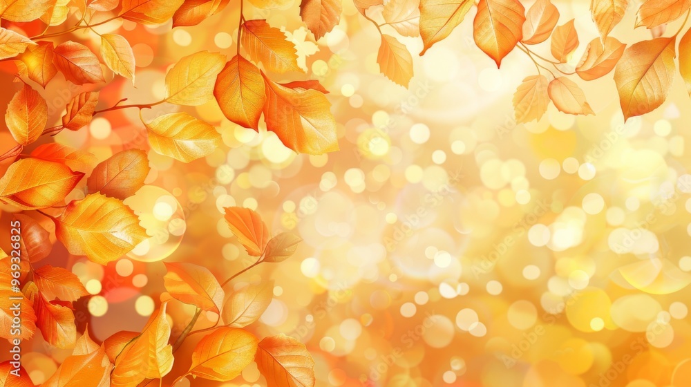 Autumn leaves pattern background top view Autumn leaves pattern background top view