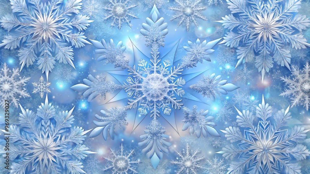 blue snowflake New Year background blue snowflake New Year background