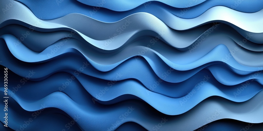 Abstract wavy blue texture with layered design. Abstract wavy blue texture with layered design.