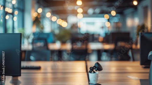 Wallpaper Mural Office blurred background illustration generated by ai Torontodigital.ca