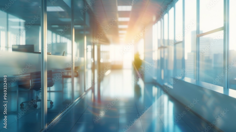 Office blurred background illustration generated by ai Office blurred background illustration generated by ai