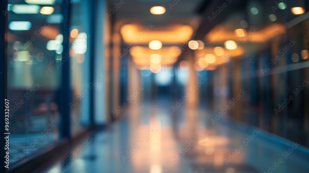 Office blurred background illustration generated by ai Office blurred background illustration generated by ai