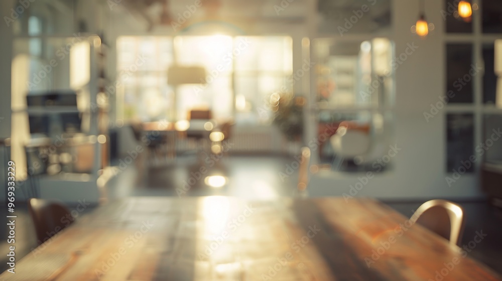 Office blurred background illustration generated by ai Office blurred background illustration generated by ai