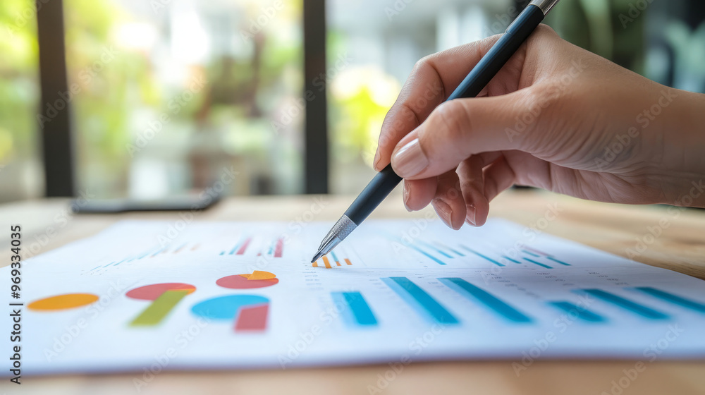 A professional preparing a market analysis report for a client presentation, reviewing key data points A professional preparing a market analysis report for a client presentation, reviewing key data points