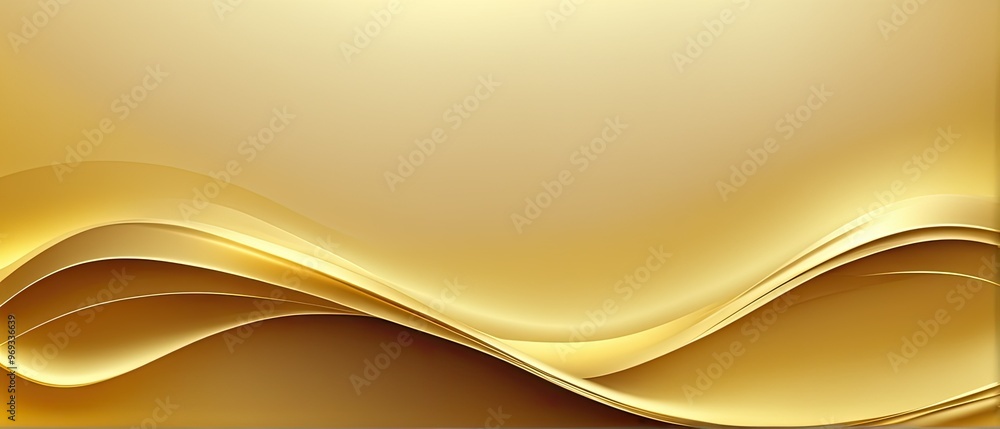 Abstract Golden Waves Background Abstract Golden Waves Background