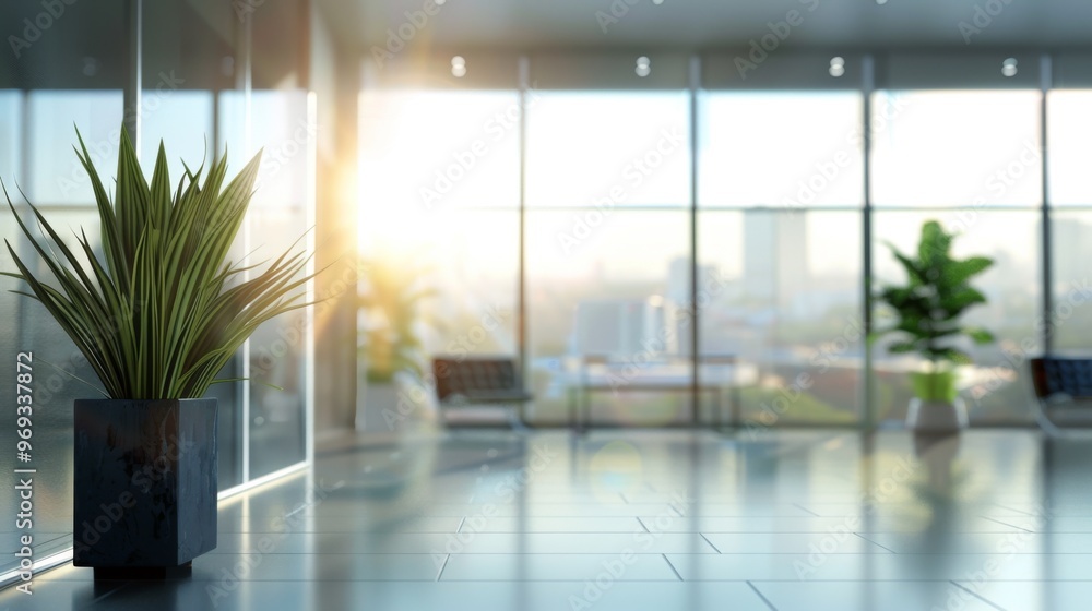 Office blurred background illustration generated by ai Office blurred background illustration generated by ai