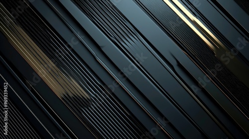 Abstract line patterns with a metallic finish, creating a sleek and industrial background.