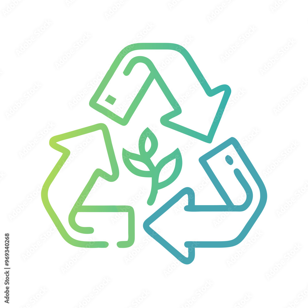 recycle green symbol on a white background recycle green symbol on a white background