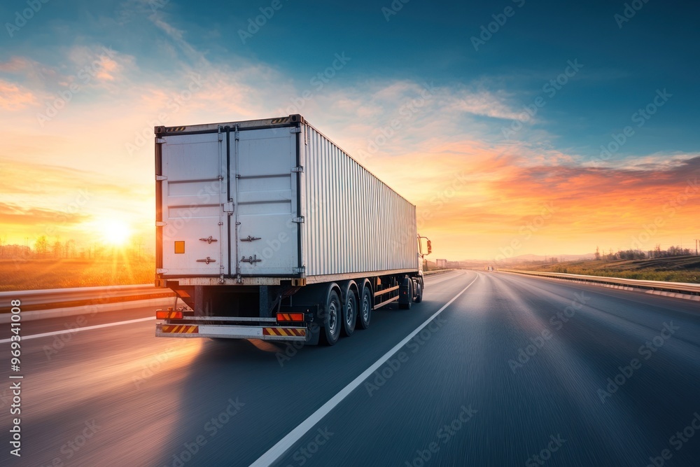 White truck transportation vehicle van. White truck transportation vehicle van.