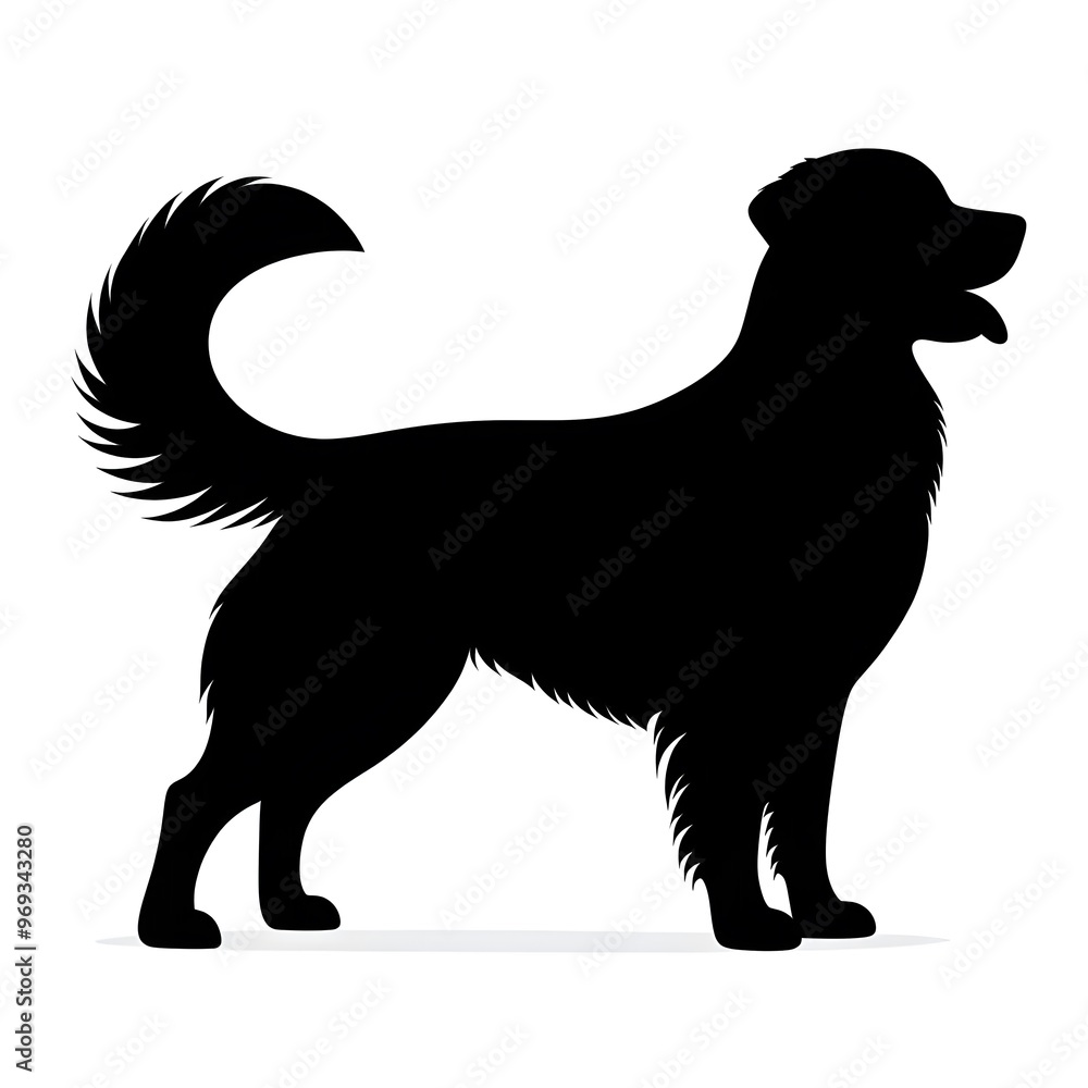 Collie Dog Silhouette Vector Art Outline Collie Dog Silhouette Vector Art Outline
