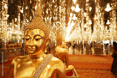 buddha statue in the glass temple