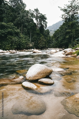 Upstream river at Sungai Kampar, Gopeng, Perak. photo