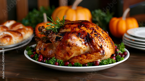 Thanksgiving Day Party Table photo