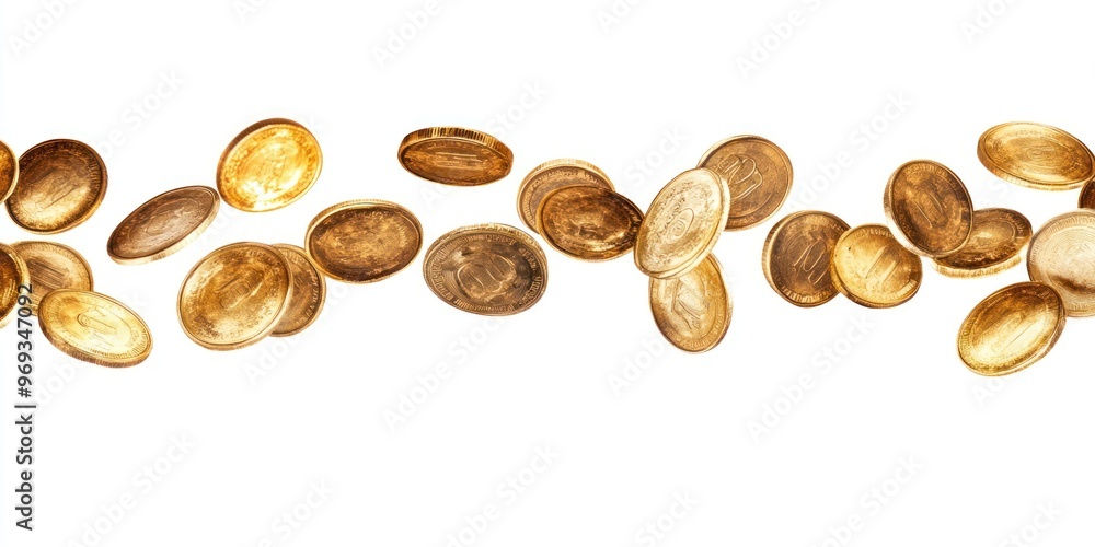 Real gold coins background treasure money. Real gold coins background treasure money.