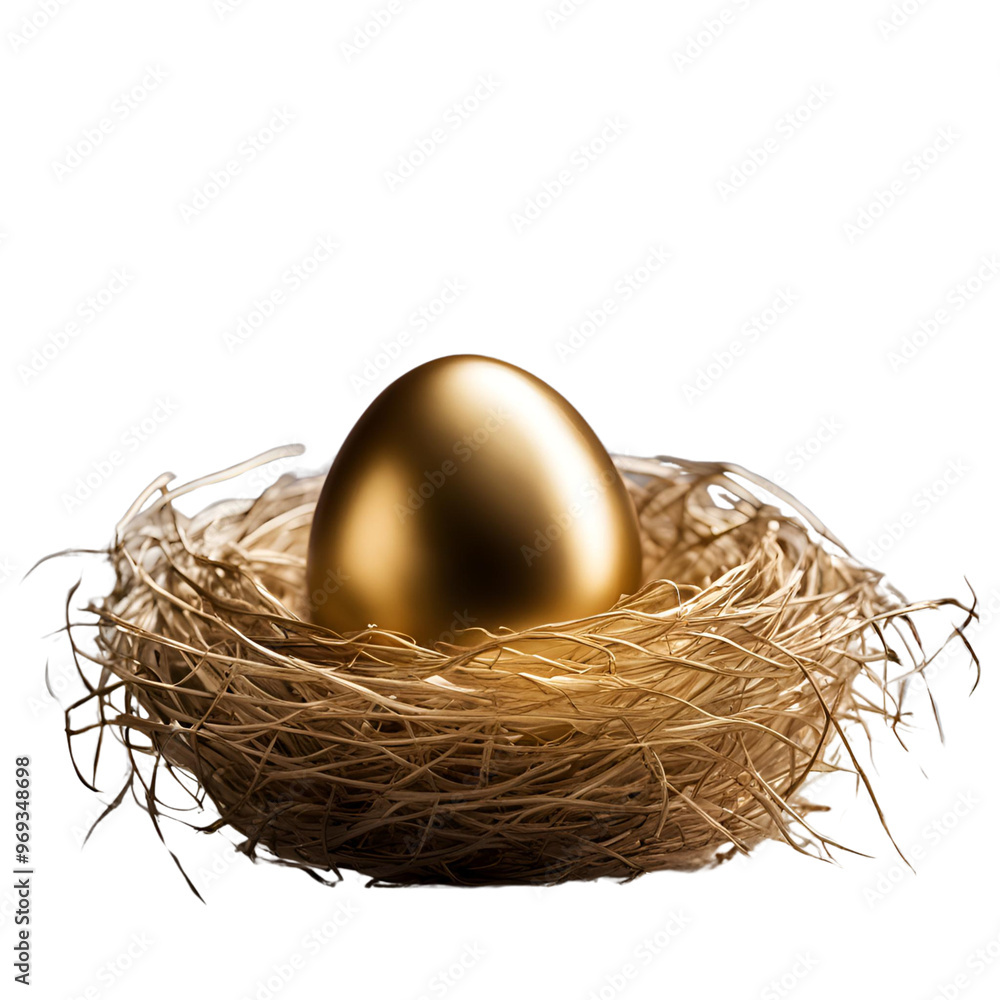 golden egg with nest golden egg with nest