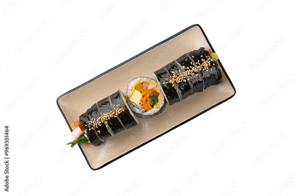 Korean style gimbap png photo with transparent background 투명 배경의 한국식 김밥 png 사진 Korean style gimbap png photo with transparent background 투명 배경의 한국식 김밥 png 사진
