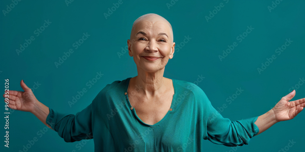Middle-Aged Eastern European Woman Embracing Life for Breast Cancer Awareness
Middle-Aged Eastern European Woman Embracing Life for Breast Cancer Awareness
