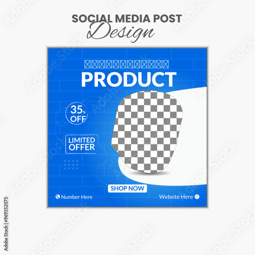 product social media post design template