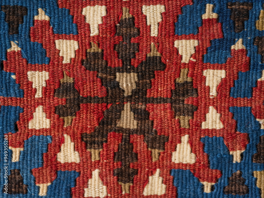 a colorful carpet detail a colorful carpet detail