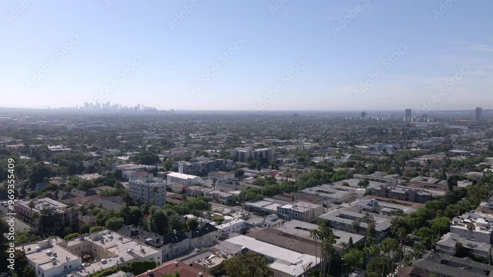 Flying over West Hollywood, California Flying over West Hollywood, California